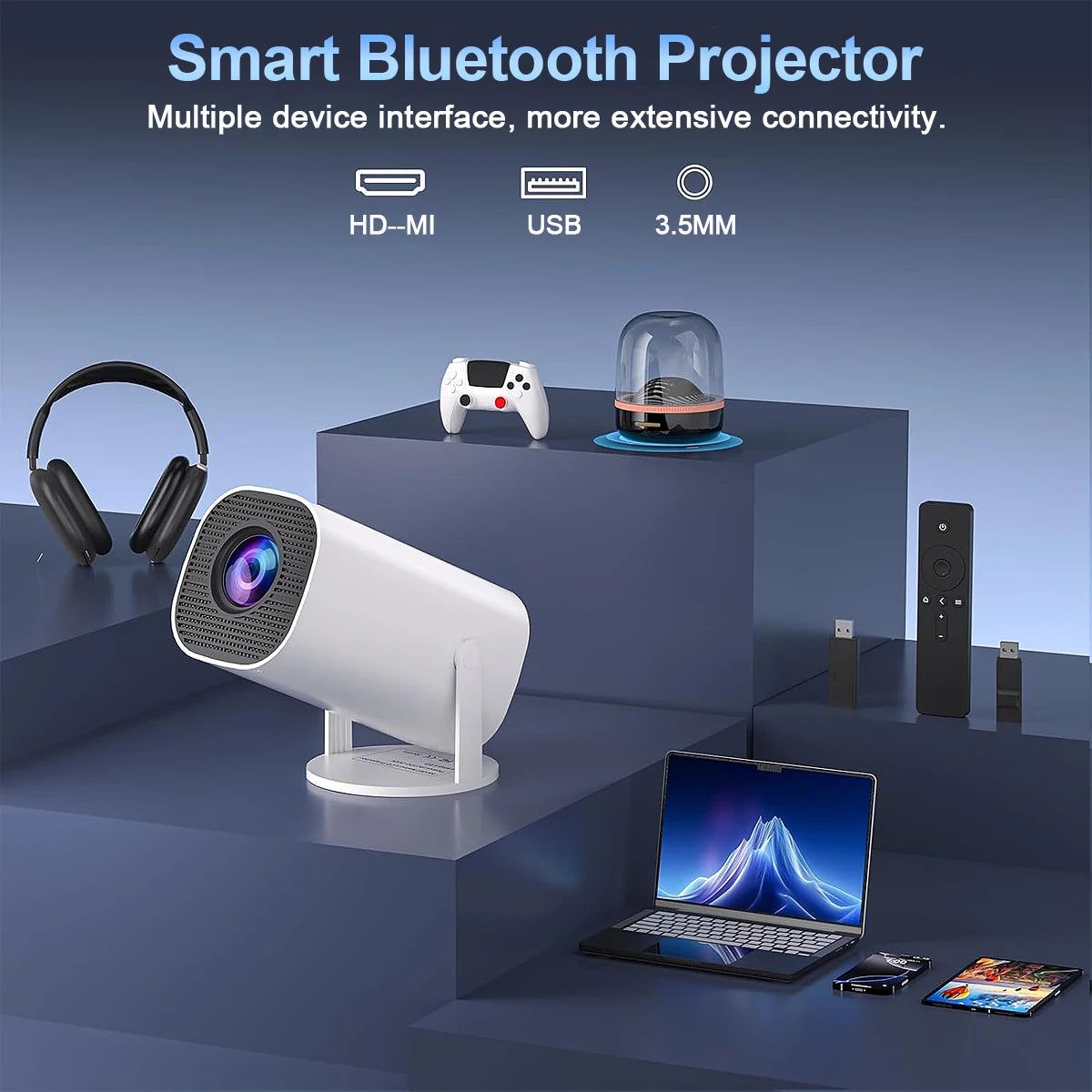 Mini 4K WiFi & Bluetooth Projector