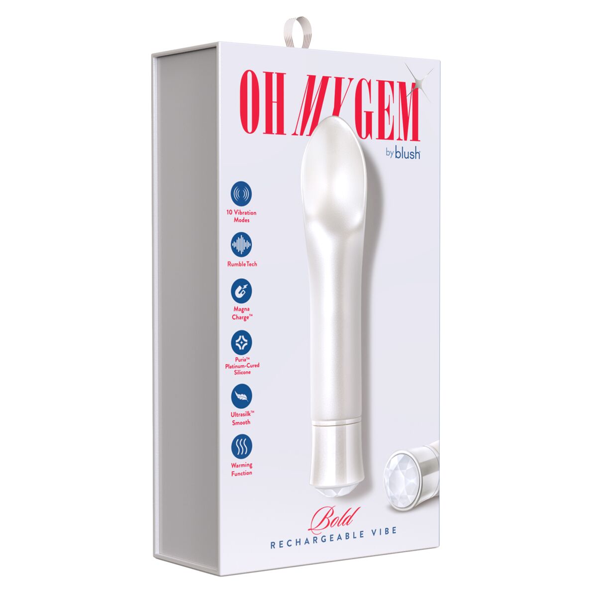 Mini-Vibrator Blush Oh My Gem Bold Diamond Silver - Vero