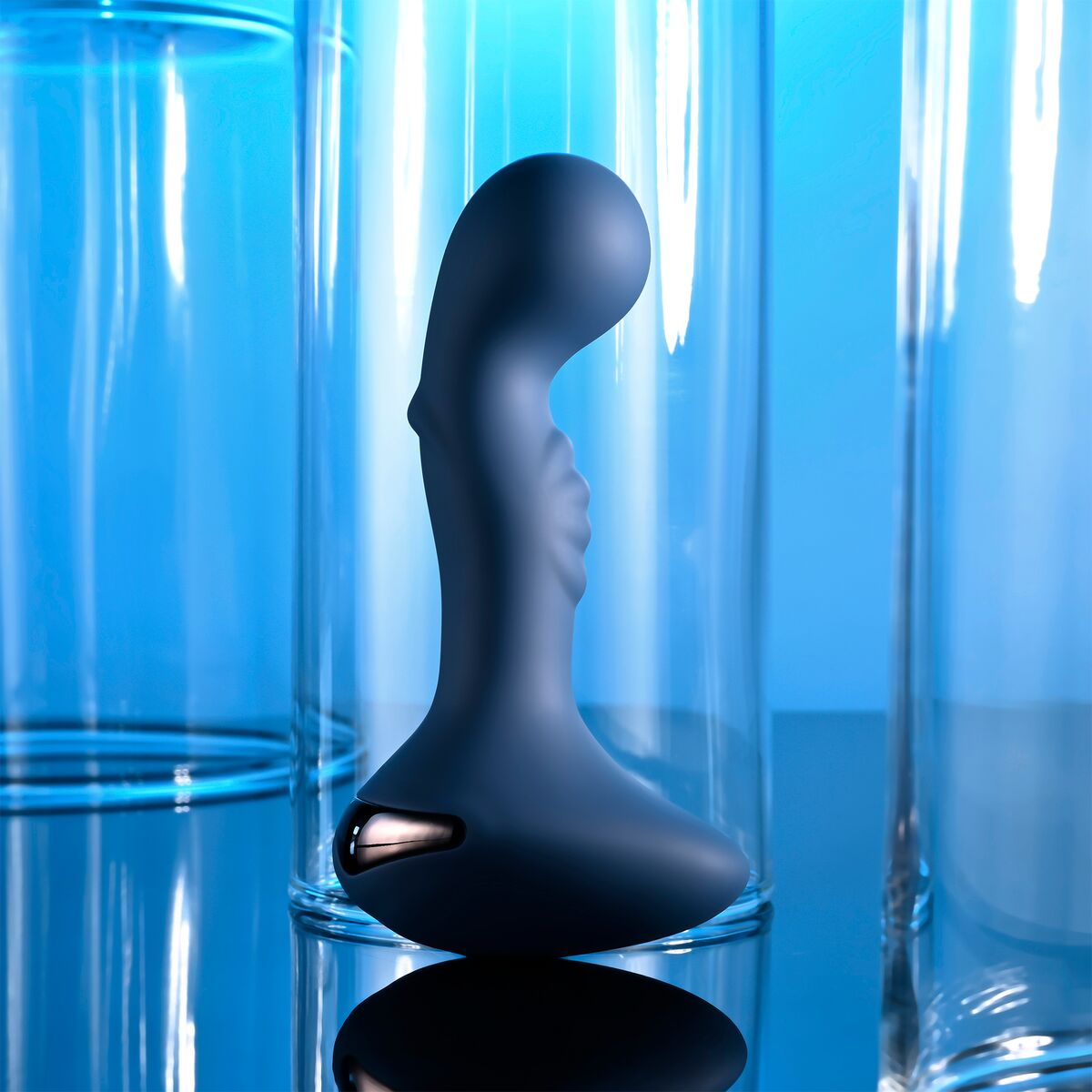 Cassini Anal Vibrator Black Evolved Zero Tolerance Blue - Vero