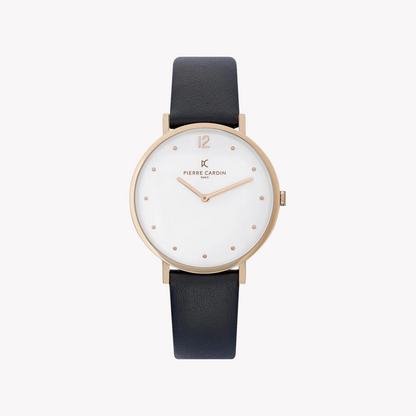 Pierre Cardin Women's Black Leather Watch| CBV.1014 - Vero