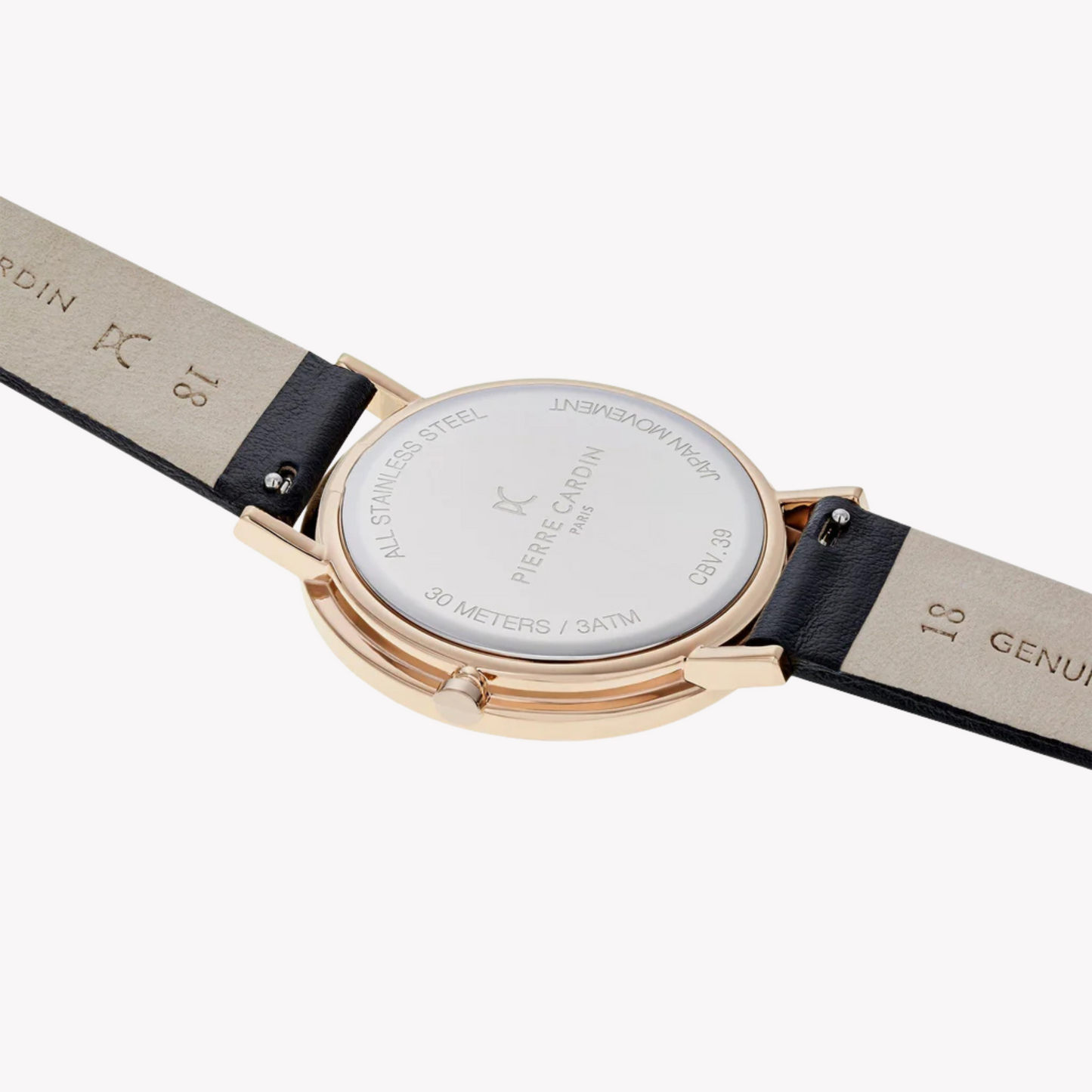 Pierre Cardin Women's Black Leather Watch| CBV.1014 - Vero