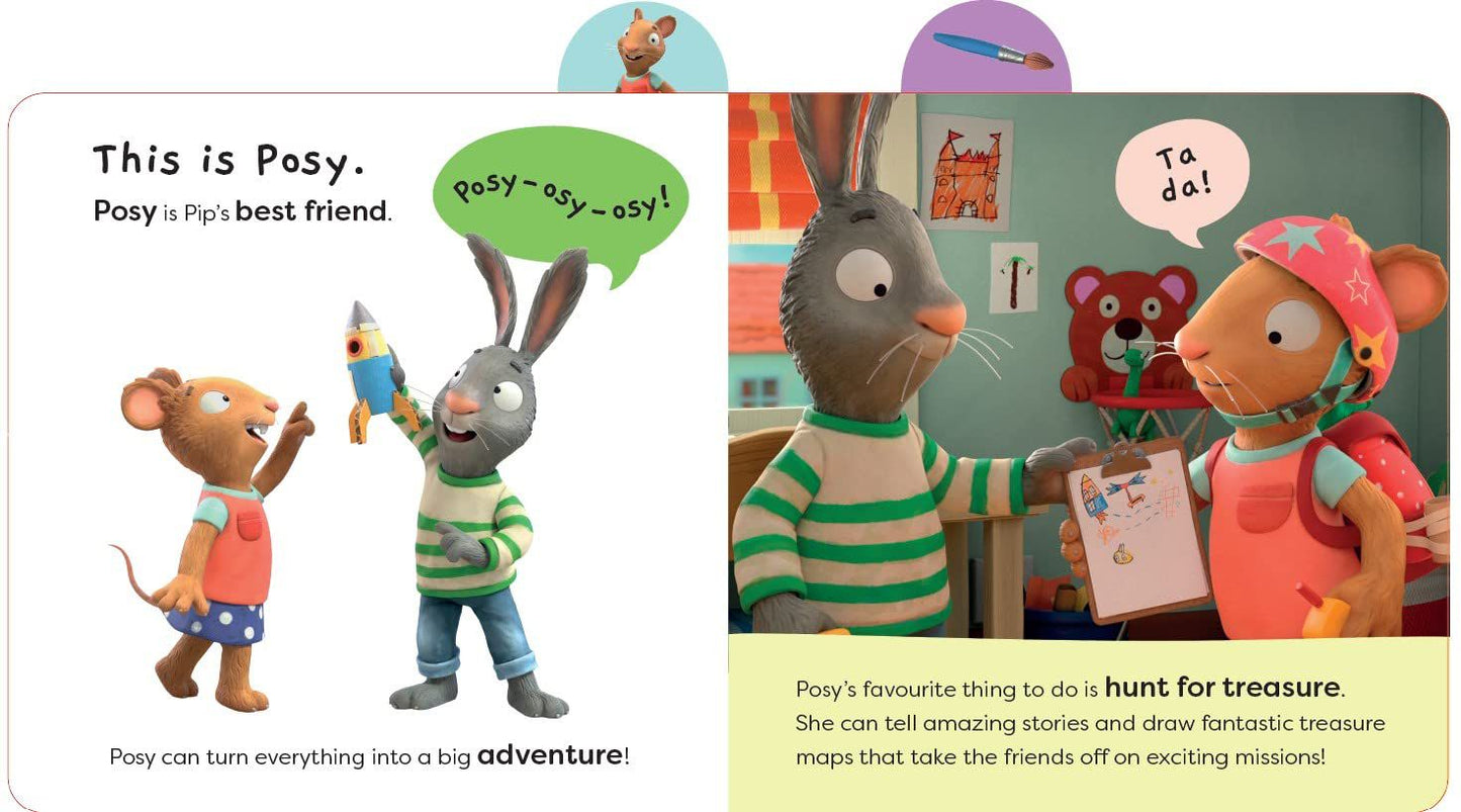 Nosy Crow - İngilizce Pip ve Posy: Favori Şeyler Kitap-4