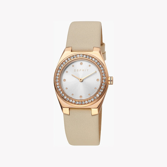 Esprit Women's Sand Leather Watch| ES1L172M0025 - Vero