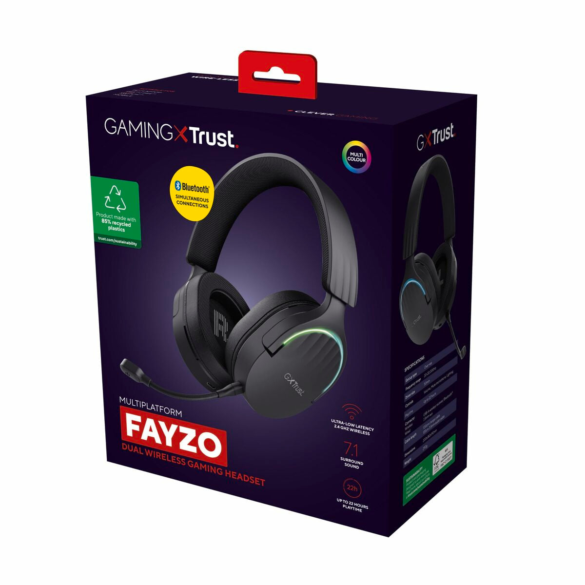 Headphones with Microphone Trust 24901 GXT491 FAYZO WIRELESS - Vero