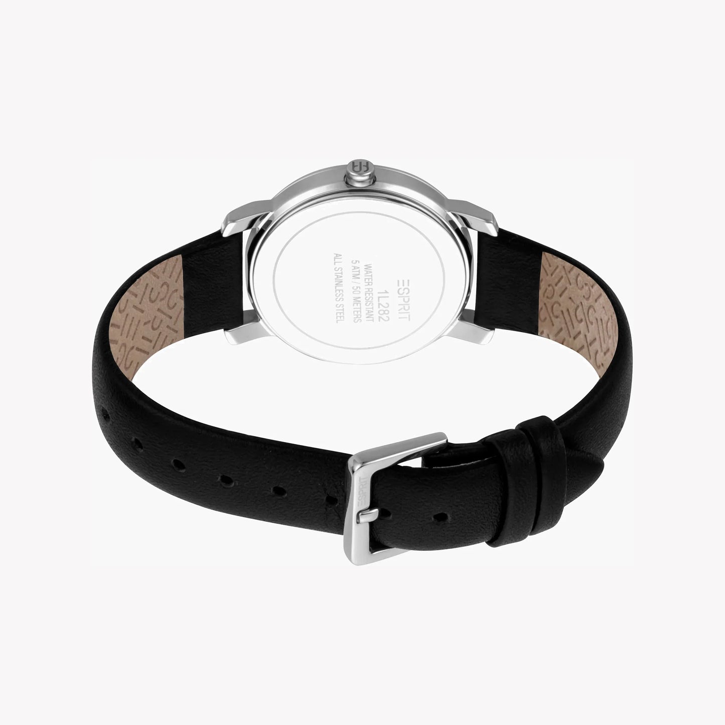 Esprit Women's Black Leather Watch| ES1L183M0015 - Vero