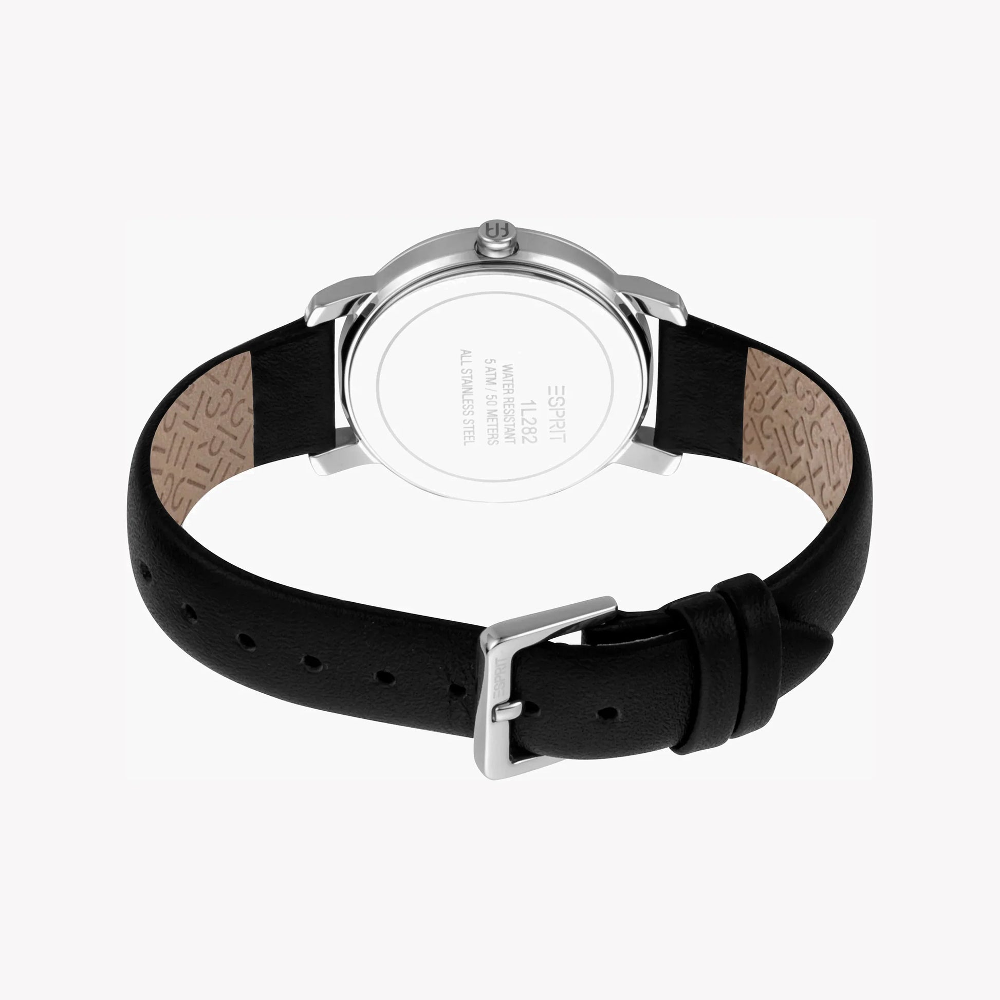 Esprit Women's Black Leather Watch| ES1L183M0015 - Vero