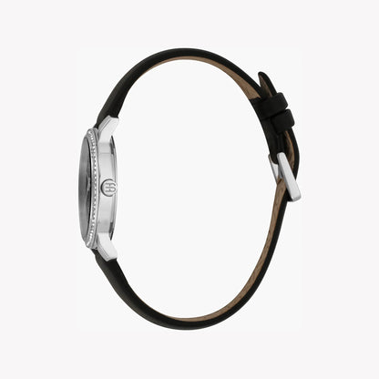 Esprit Women's Black Leather Watch| ES1L183M0015 - Vero