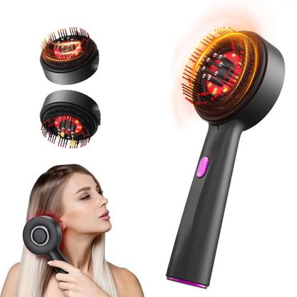 Electric Light Therapy Scalp Massager Brush