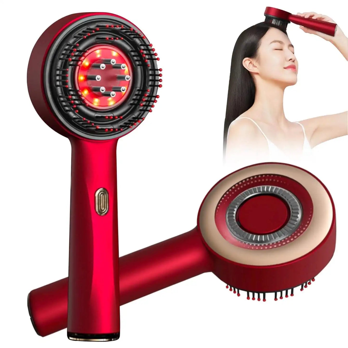 Electric Light Therapy Scalp Massager Brush