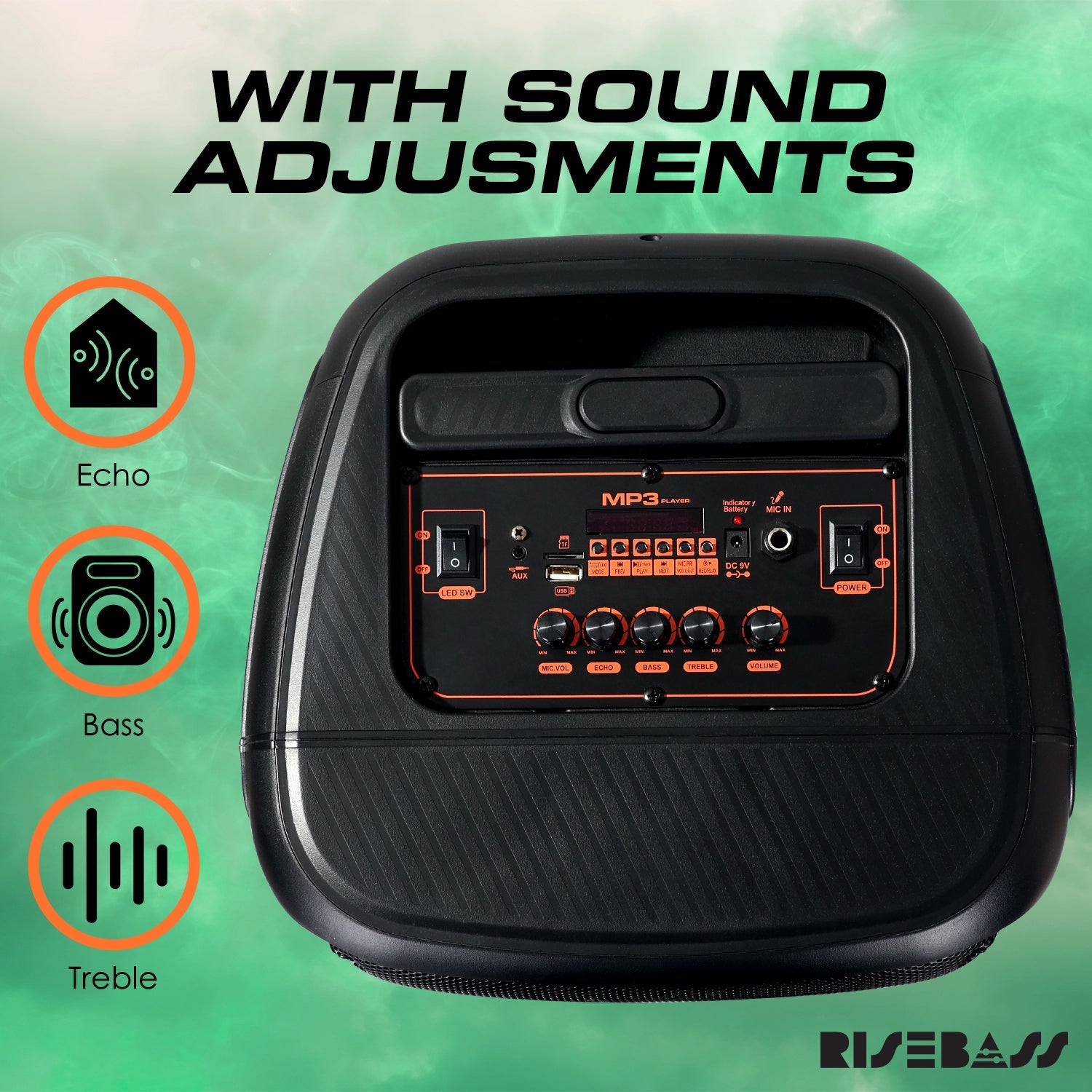 Risebass Trolley Speaker with 14” Subwoofer - Vero
