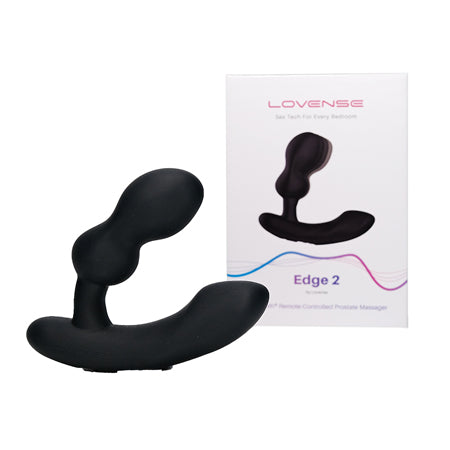 Lovense Edge 2 Bluetooth Remote-Controlled Adjustable Prostate Massager - Vero