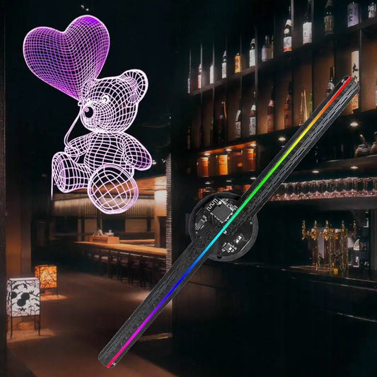 Ventilador de projetor LED holográfico 3D