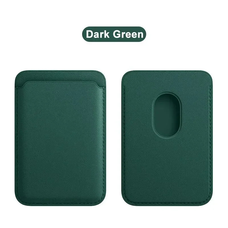 Leather Wallet Case Magentic