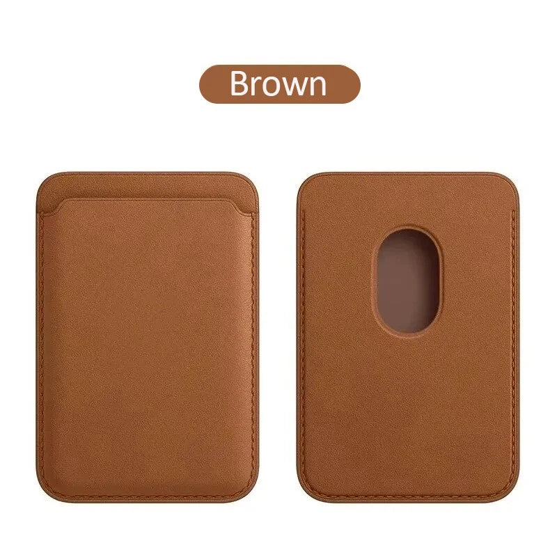 Leather Wallet Case Magentic