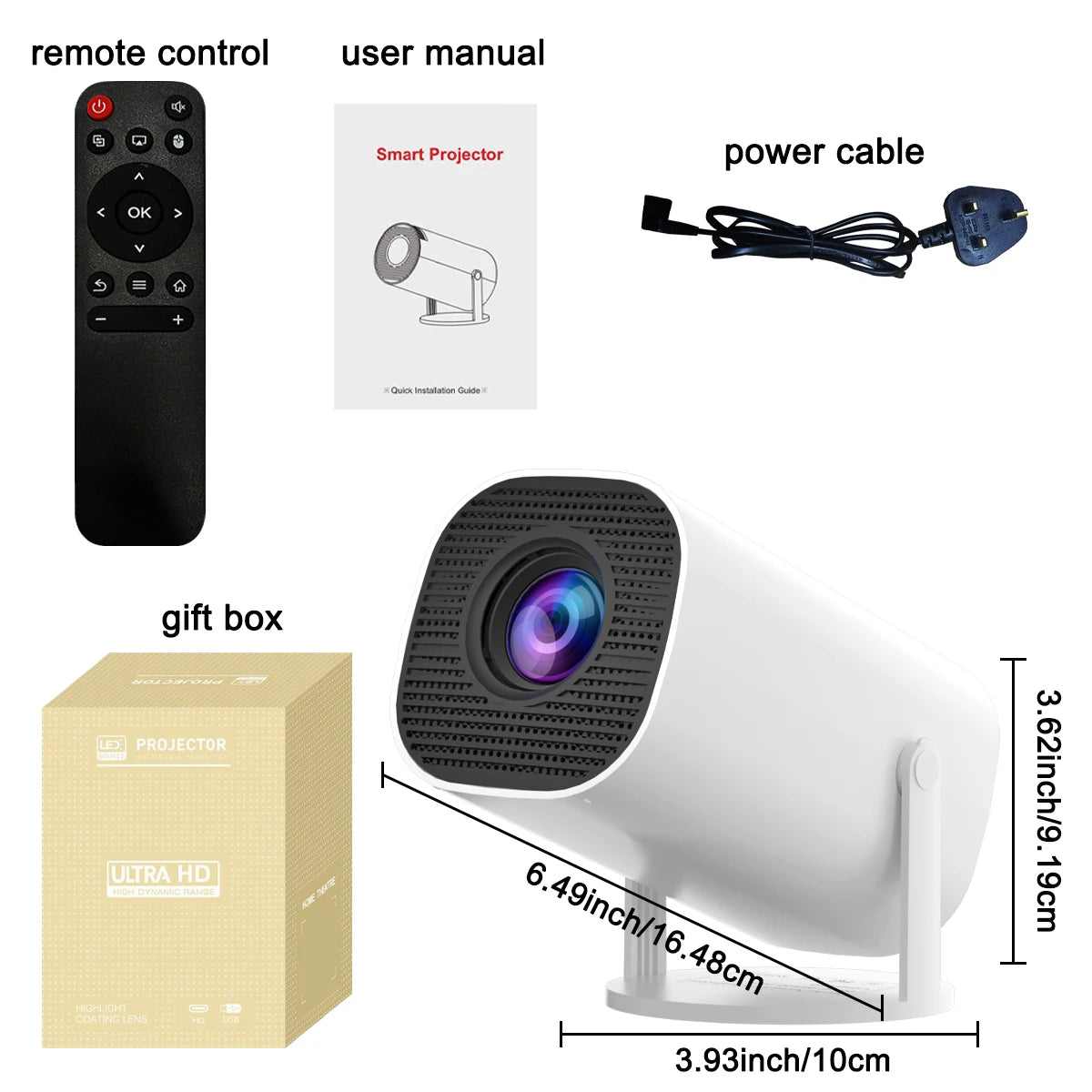 Mini 4K WiFi & Bluetooth Projector