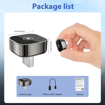 2 in 1 Wireless CarPlay Adapter&Android Auto