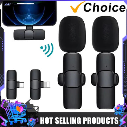 Wireless Lavalier Microphone Portable