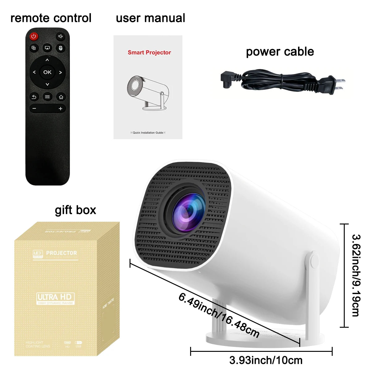 Mini 4K WiFi & Bluetooth Projector