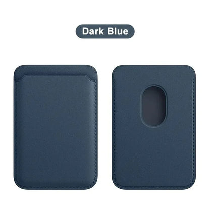 Leather Wallet Case Magentic