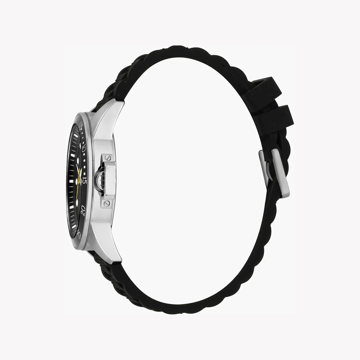 Esprit Men's Black Rubber Watch | ES1G096M0065 - Vero