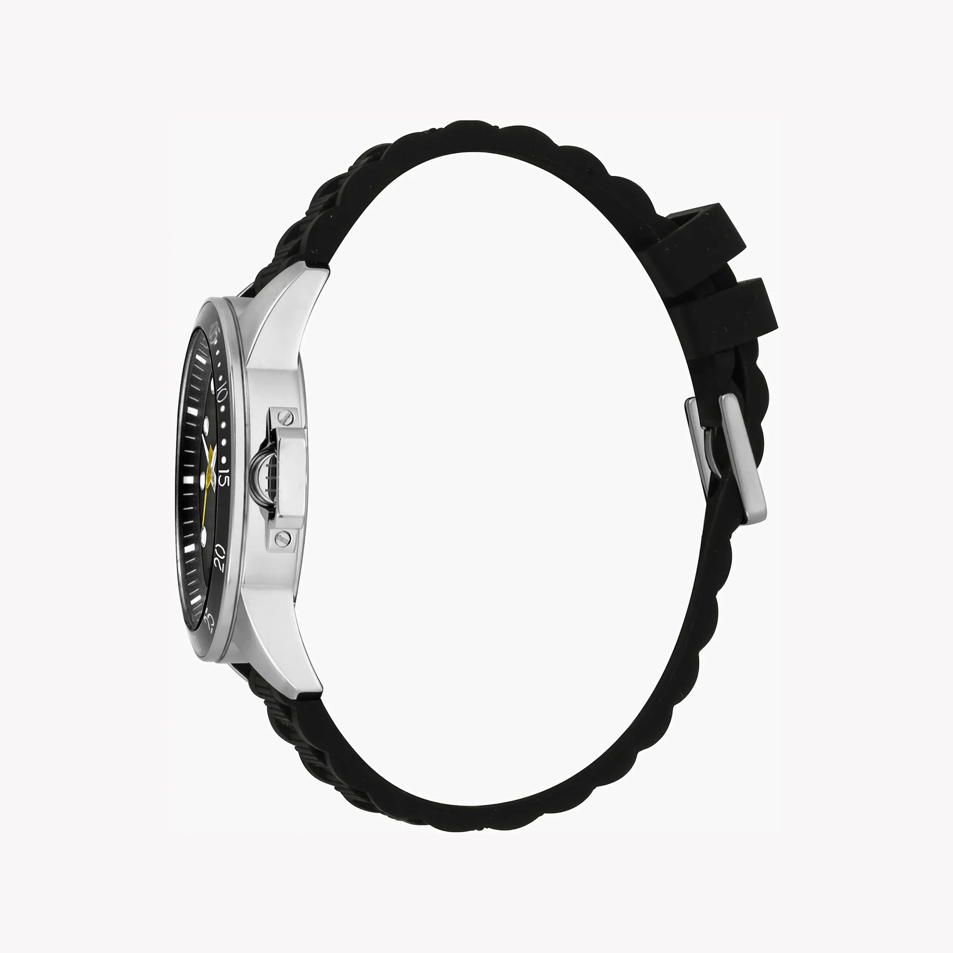 Esprit Men's Black Rubber Watch | ES1G096M0065 - Vero