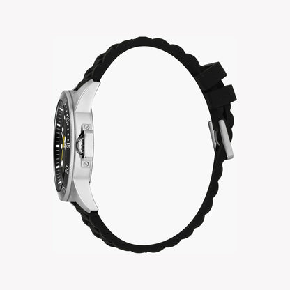 Esprit Men's Black Rubber Watch | ES1G096M0065 - Vero