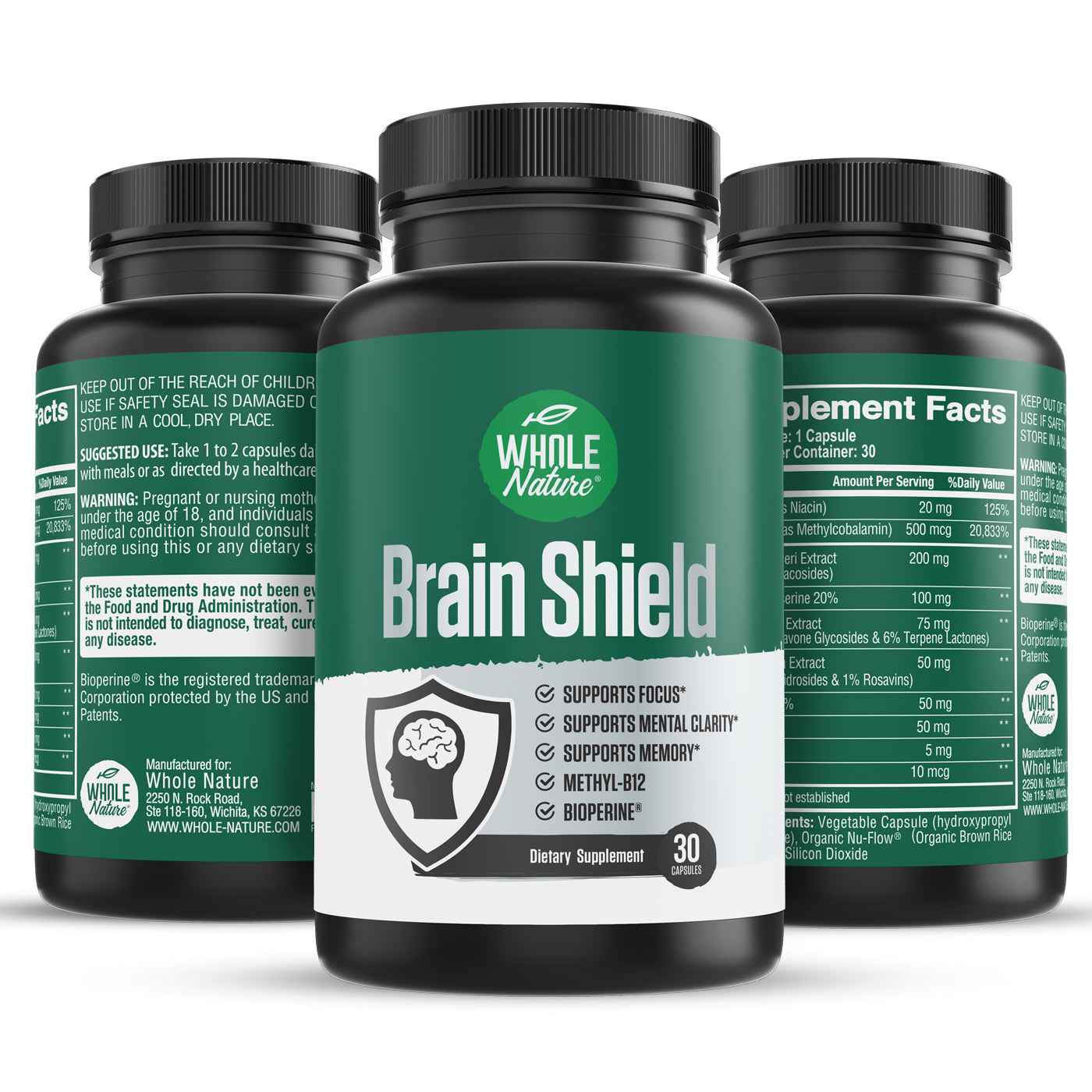 Whole Nature Brain Nootropic Supplement - Vero