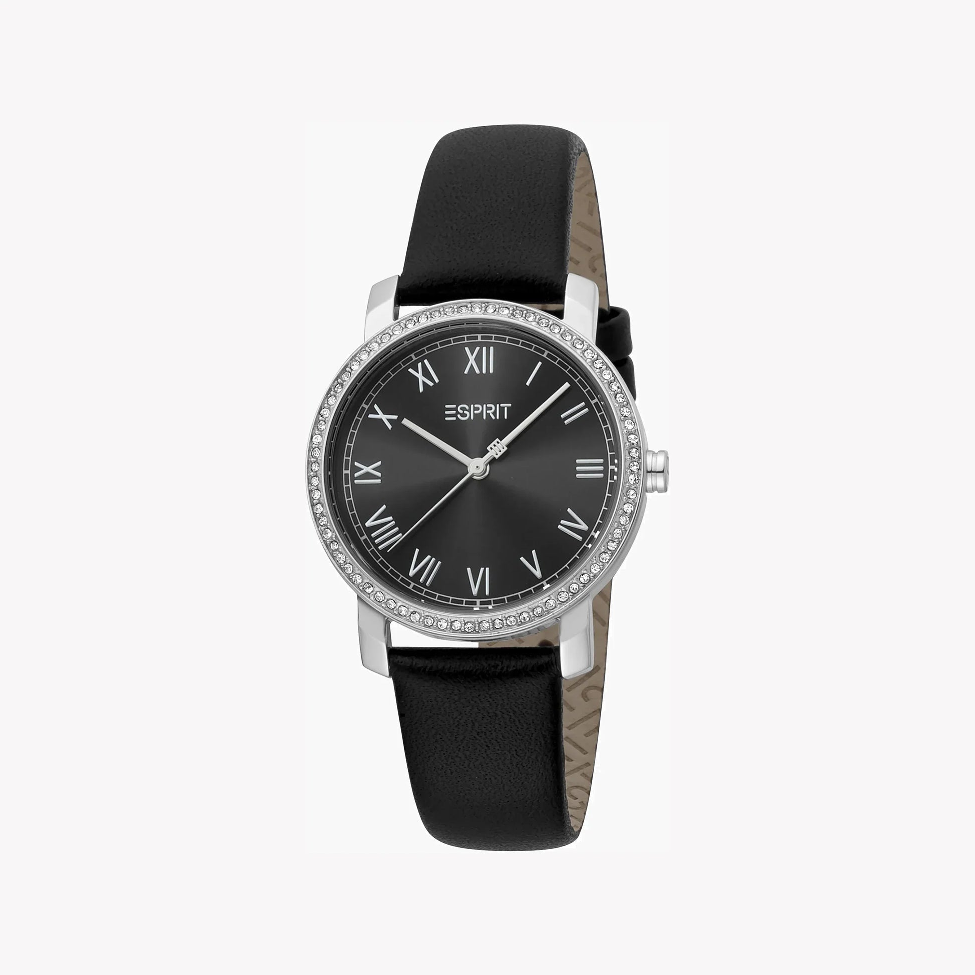 Esprit Women's Black Leather Watch| ES1L183M0015 - Vero
